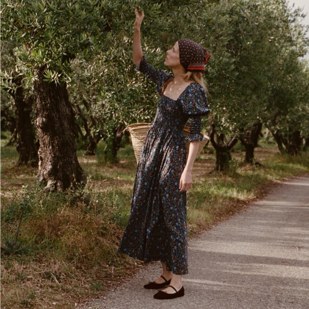 DOEN- NWT Bijou Dress in Noir Prairie de Montagne - Picture 2 of 7
